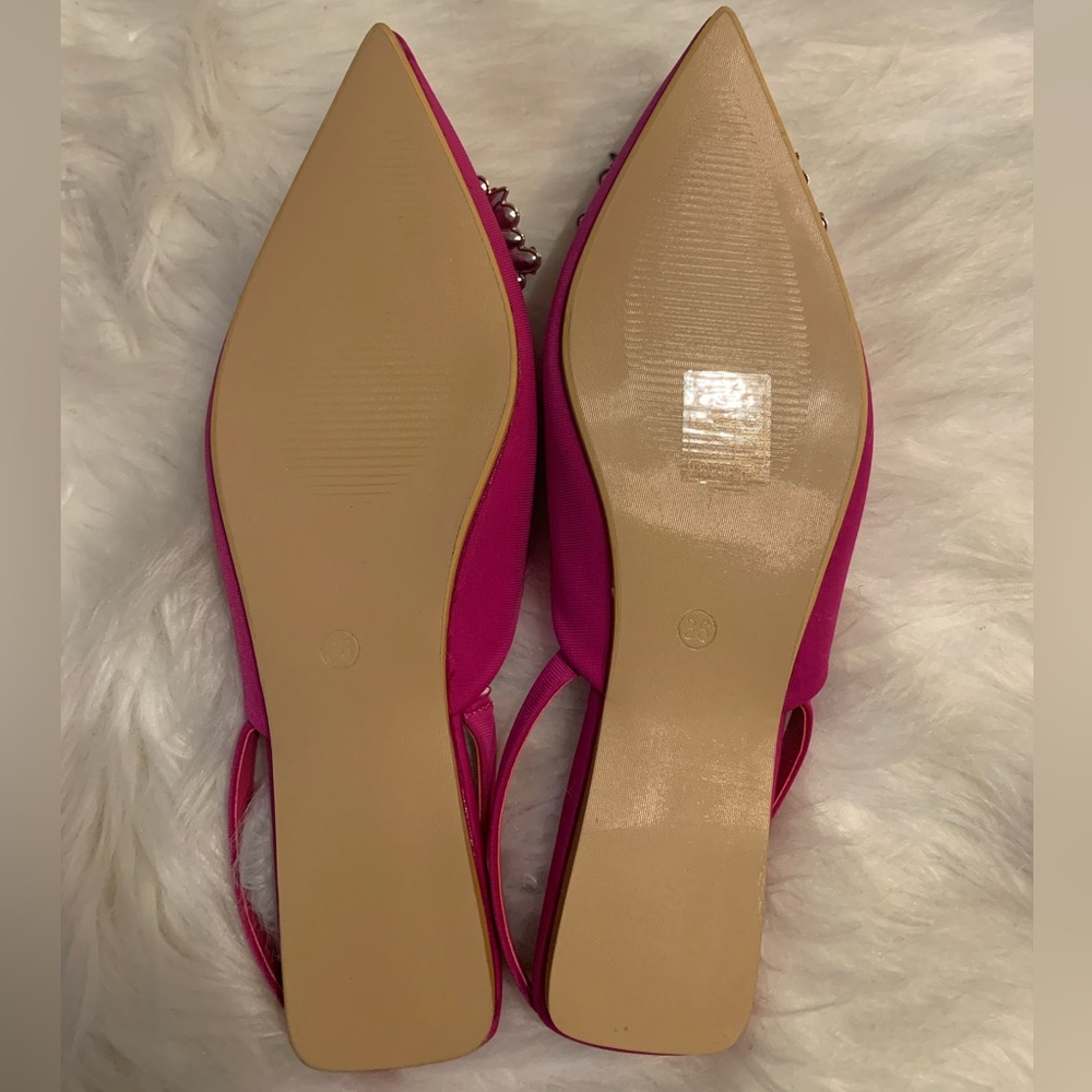 NWOT Pink Rhinestone Slides - Picture 3 of 3